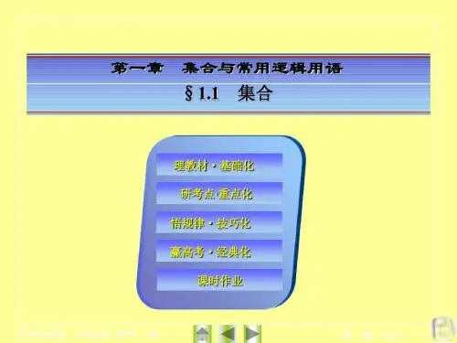 高考数学总复习课件--集合