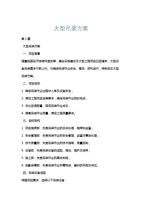 大型吊装方案