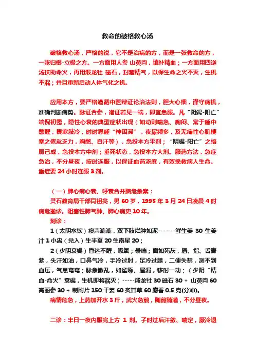 救命的破格救心汤