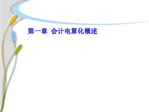 会计电算化练习题PPT带答案