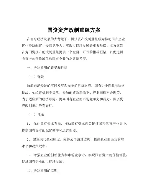国资资产改制重组方案