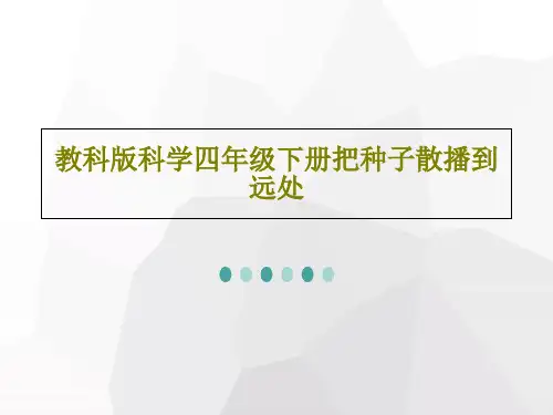教科版科学四年级下册把种子散播到远处共42页