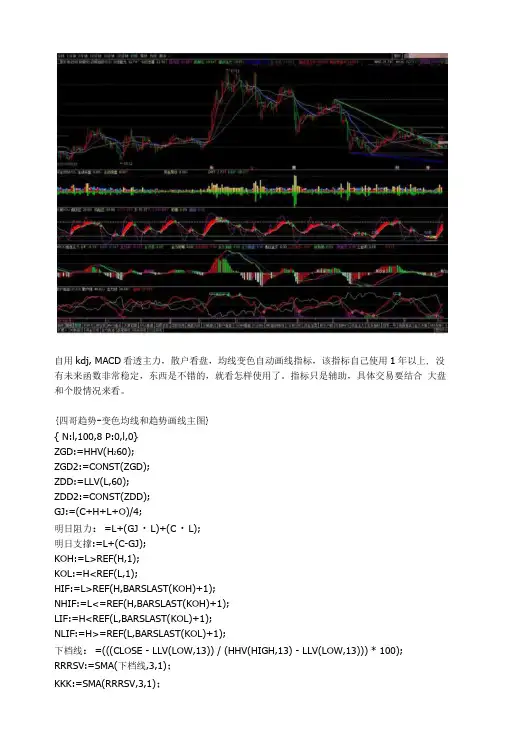 精选经典通达信指标公式源码.doc
