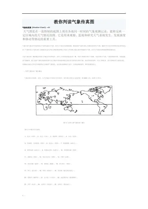 教你判读气象传真图