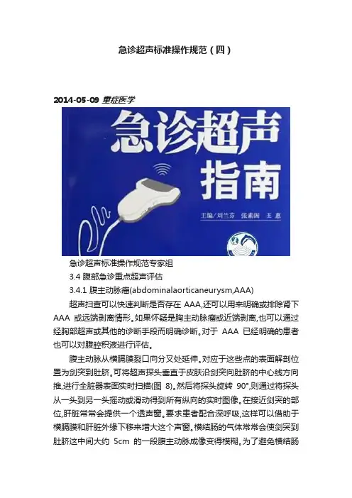 急诊超声标准操作规范（四）