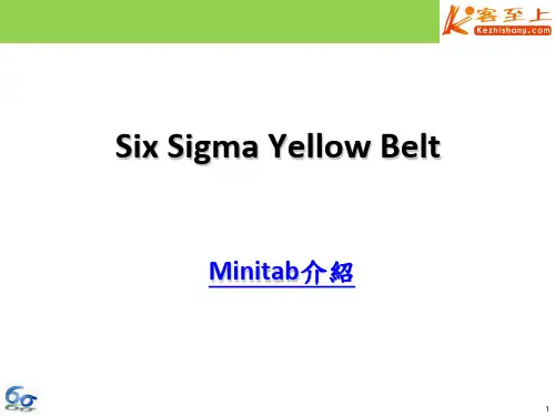 六西格玛黄带讲义_MINITAB 介绍