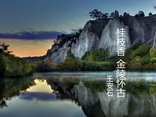 《桂枝香·金陵怀古》ppt课件