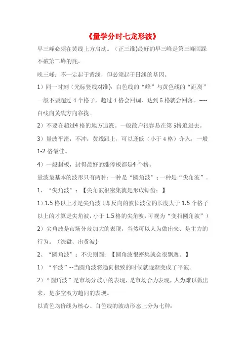量学分时七龙形波