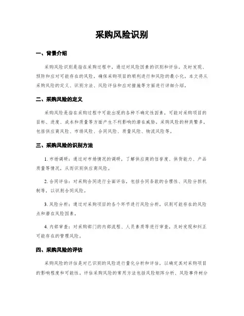 采购风险识别