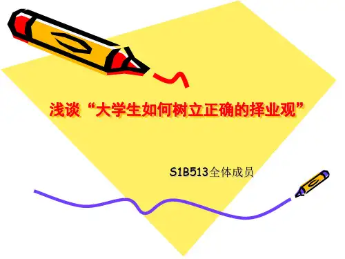 择业观PPT