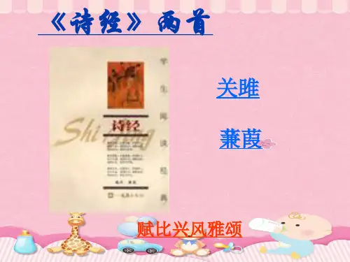 长春版版九年级语文下第1课《诗经》二首《关雎》《蒹葭》教学课件PPT课件
