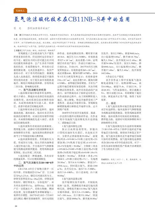 氮气泡沫酸化技术在CB11NB-8井中的应用