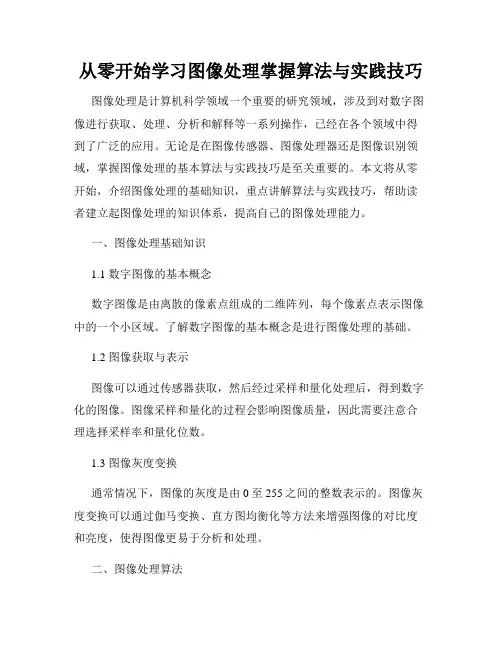 从零开始学习图像处理掌握算法与实践技巧