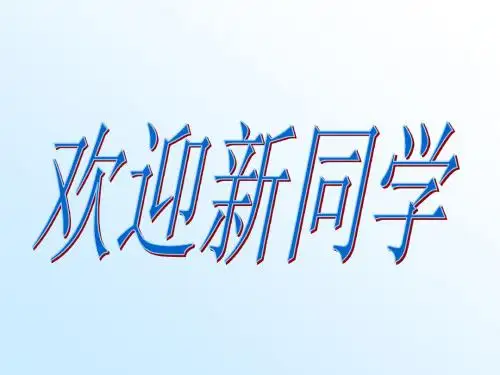 初一年级数学起始课 教学课件