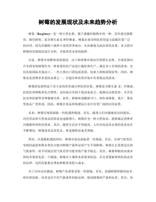 树莓的发展现状及未来趋势分析