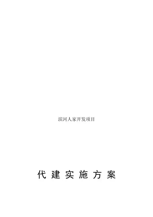 建设工程项目代建方案