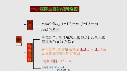 线性代数知识点全面总结PPT课件