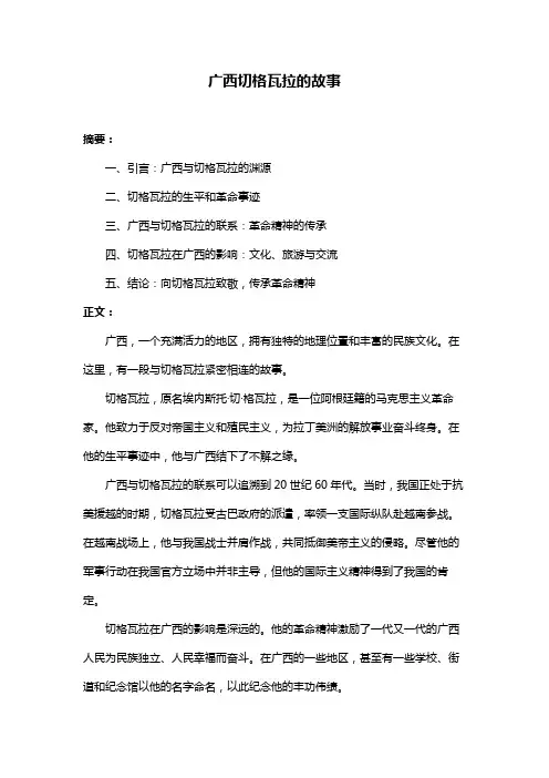 广西切格瓦拉的故事
