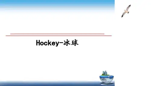 最新Hockey-冰球课件PPT
