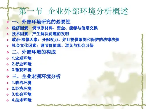 第二章企业战略环境分析