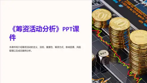 《筹资活动分析》课件