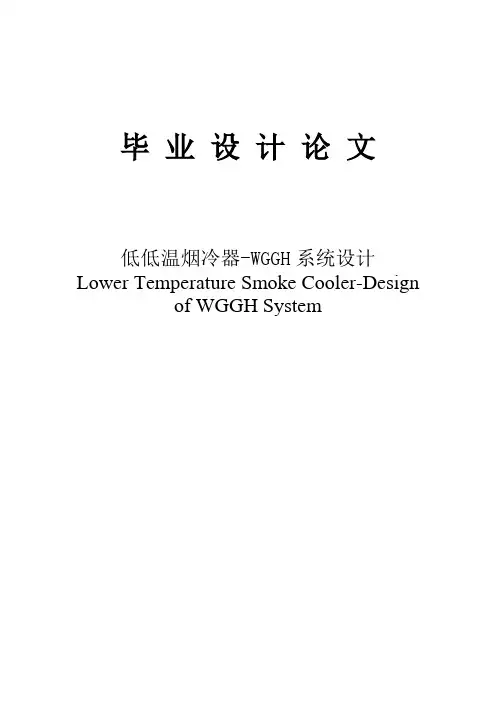 低低温烟冷器-WGGH系统设计毕业设计论文