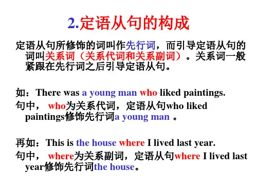 定语从句解剖及详解资料(PPT)4-4