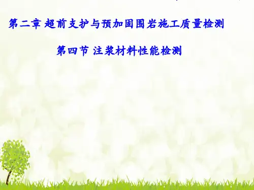 注浆材料检测-完整版PPT课件