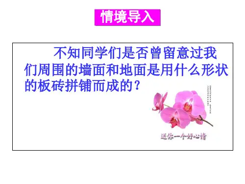 用正多边形铺设地面华东师大版ppt课件