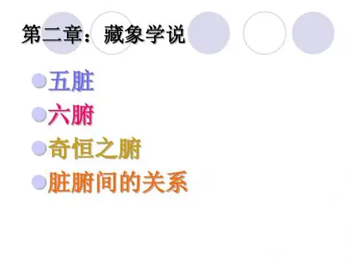 藏象学说
