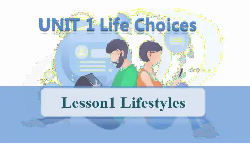Unit1Lesson1Lifestyles课件-高中英语北师大版