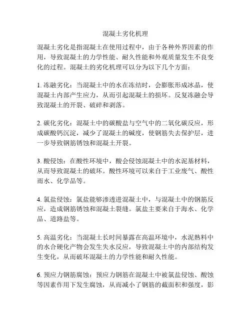 混凝土劣化机理