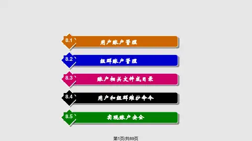 用户和组群账户管理PPT课件