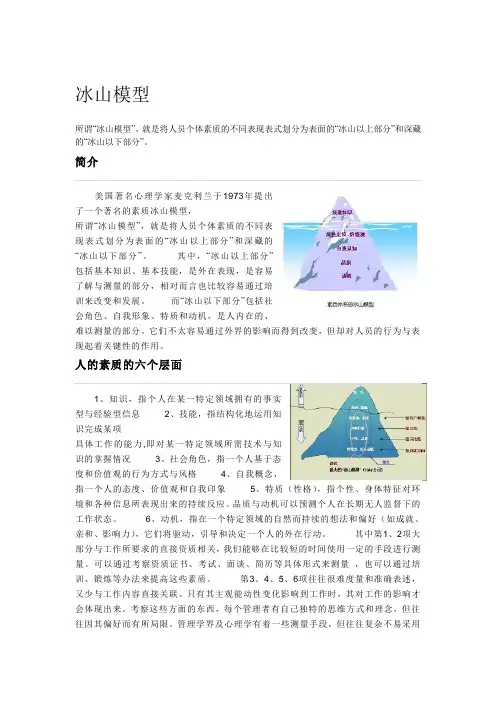 冰山模型