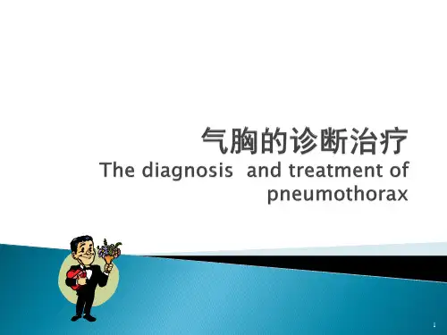 气胸的诊断治疗PPT课件