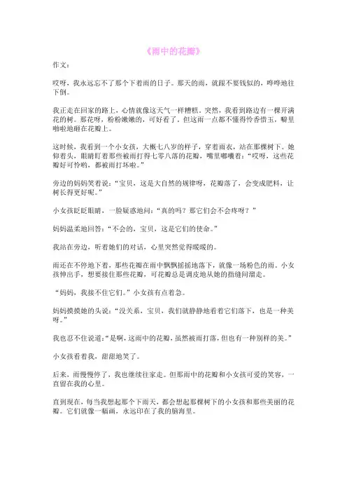《雨中的花瓣》