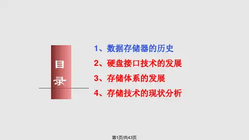 存储技术的发展精简PPT课件