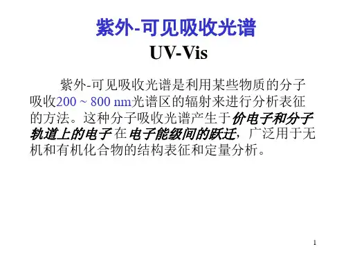紫外-可见吸收光谱-ppt