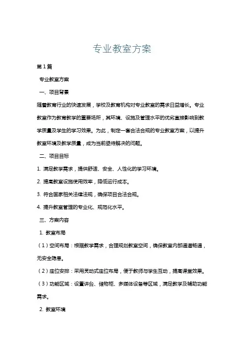专业教室方案
