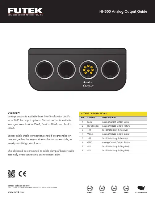 IHH500 Analog Output Guide