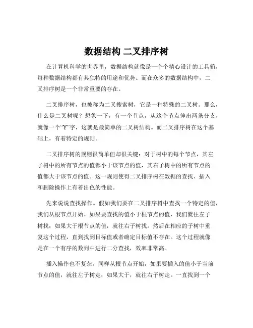 数据结构 二叉排序树