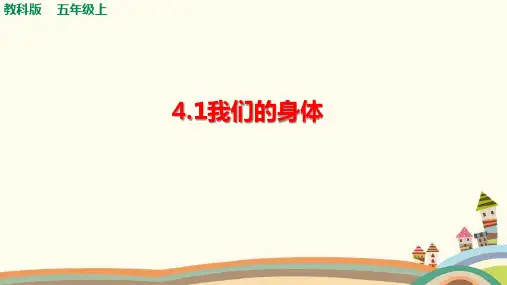 教科版小学科学《我们的身体》课件