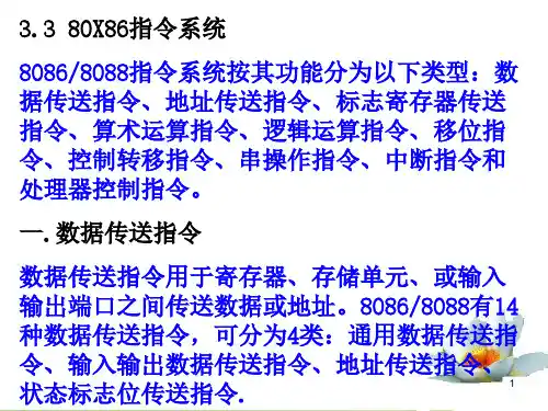 第3章 8086指令系统(2)