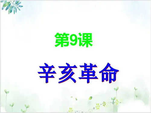 岳麓版辛亥革命课件PPT(高中历史)2-PPT精美课件