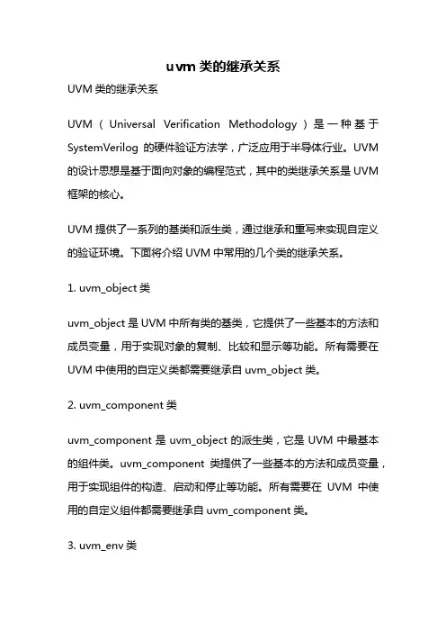 uvm类的继承关系