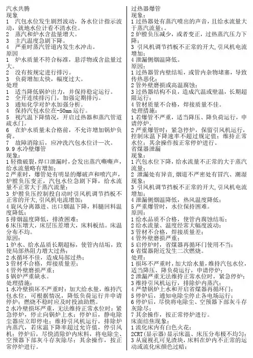 锅炉运行培训课件,循环流化床