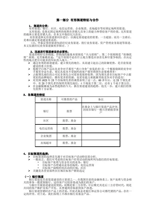 如何有效开展渠道建设