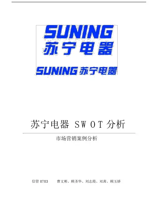 苏宁电器环境分析.docx