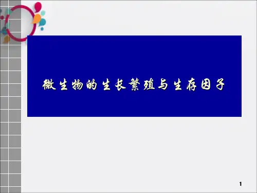 微生物生长与生存ppt课件