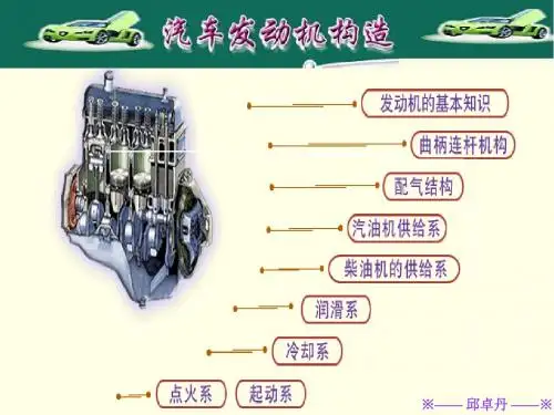 第一章发动机的工作原理和总体构造